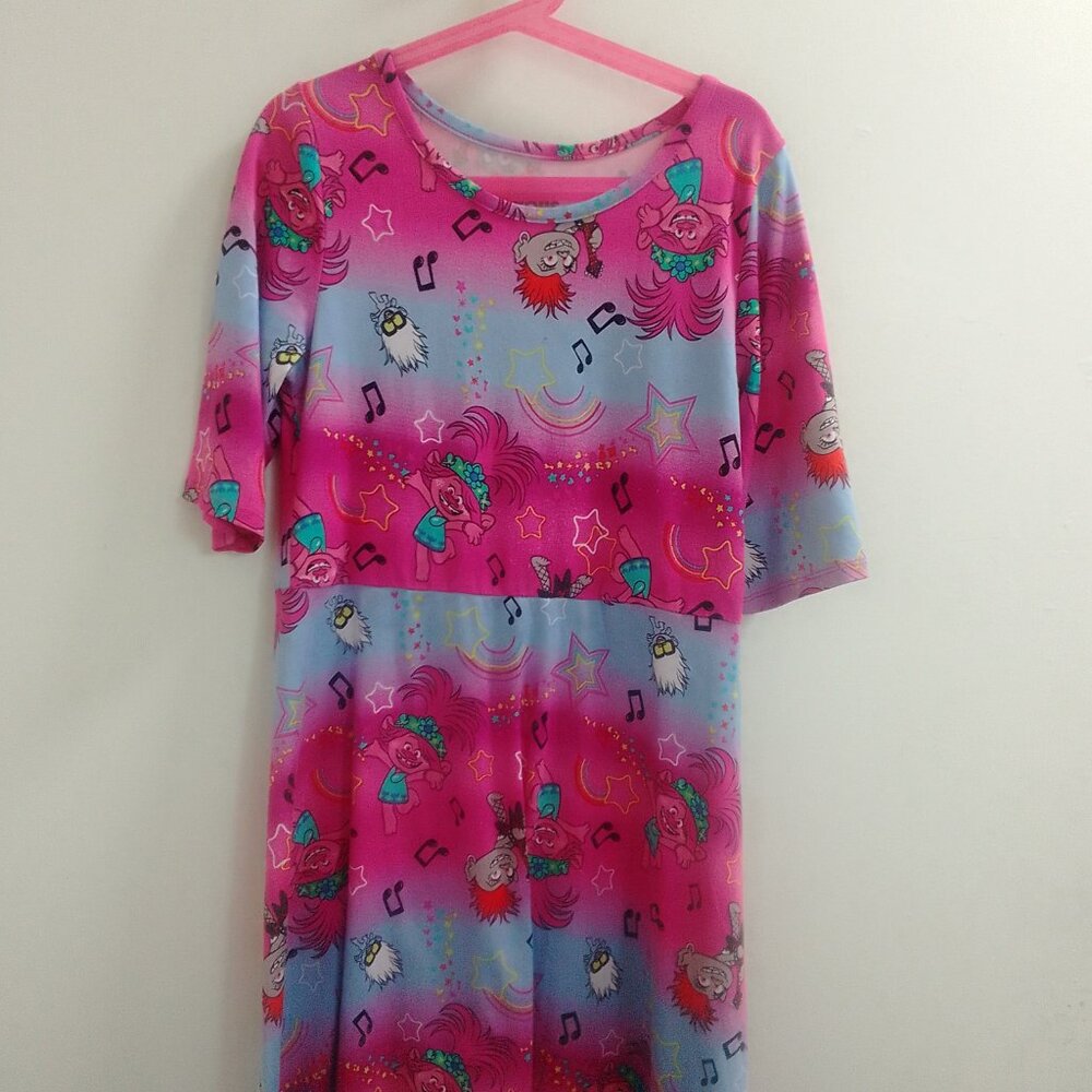 "Dreamworks Trolls World Tour" Little Girls Dress